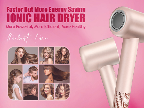 2-Speed 150000 RPM Fast Drying Hair Dryer-5 Colors - PinShop