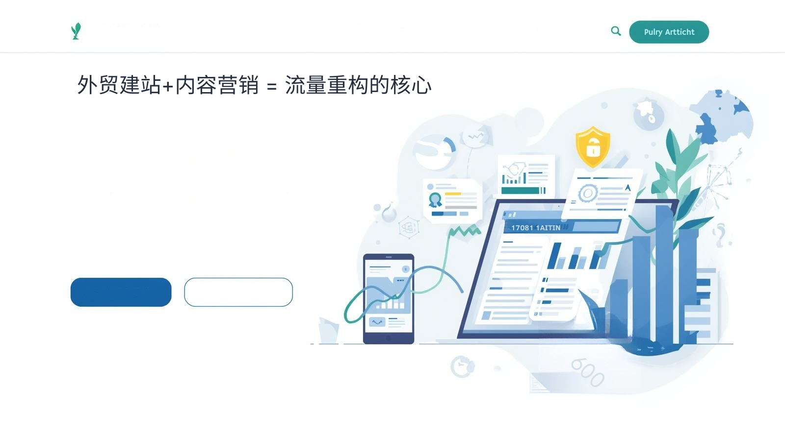 إنشاء موقع للتجارة الخارجية + تسويق المحتوى = جوهر إعادة بناء حركة المرور