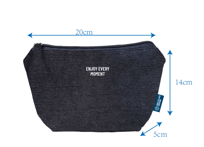 Flocking Denim Makeup Bag