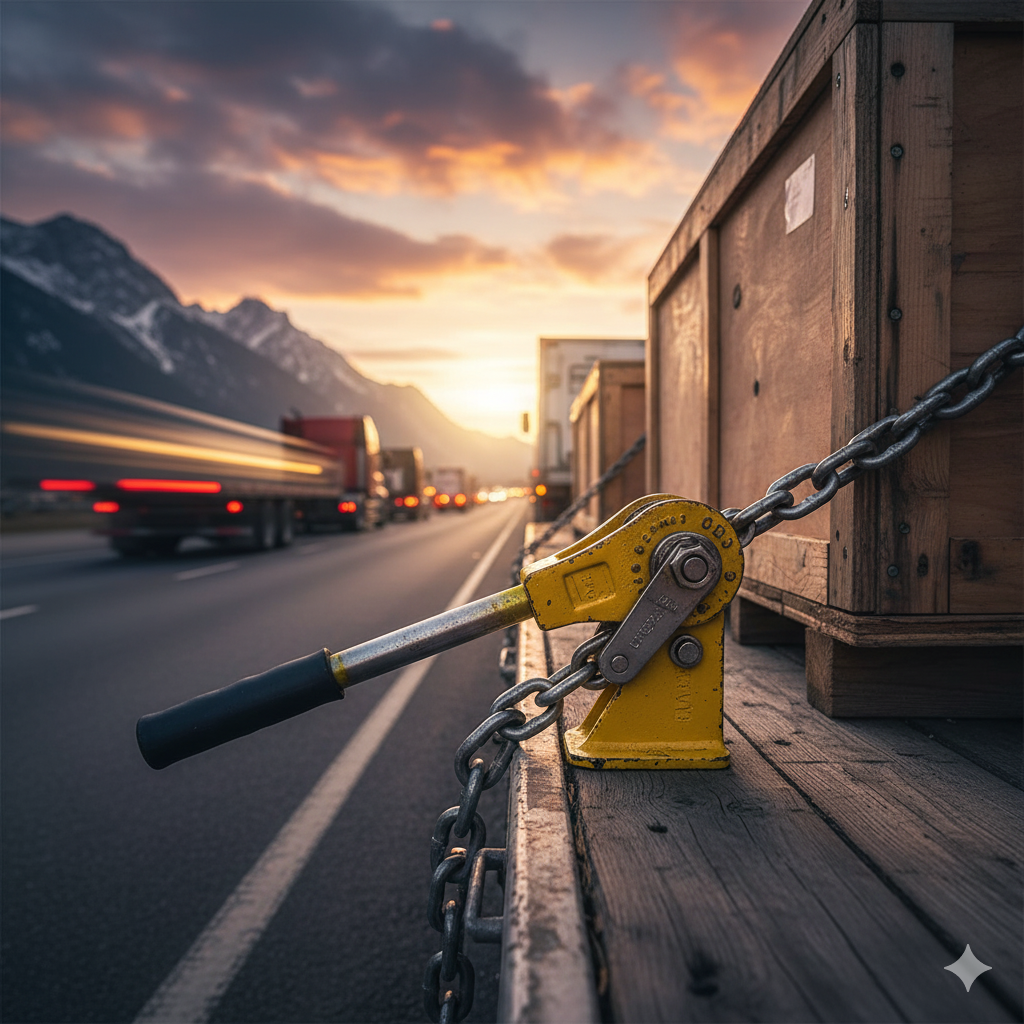 chain binder for flatbed trailers
