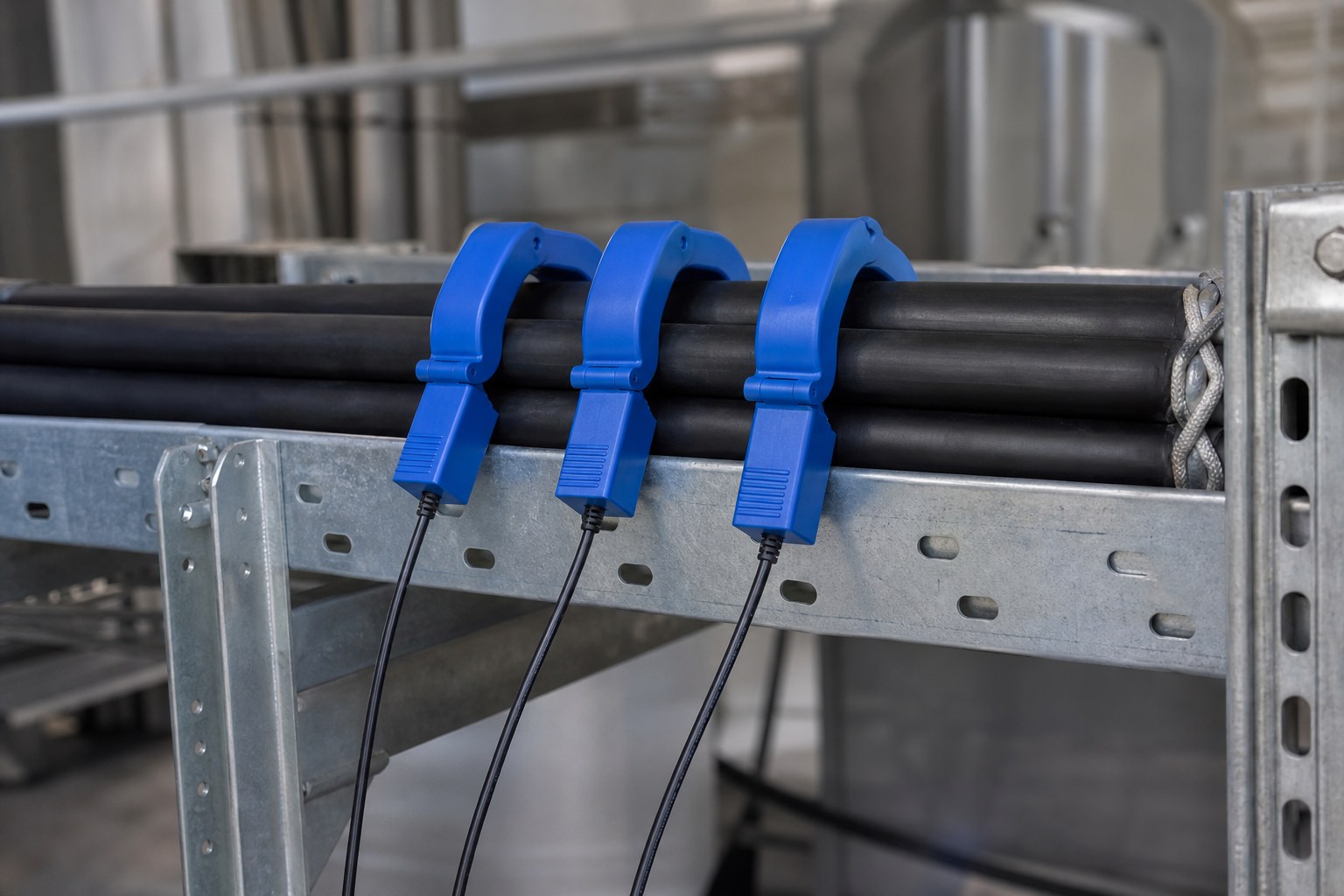Monitorización de caídas de tensión con sondas de pinza en un cable de alimentación por JINCHUAN Cable