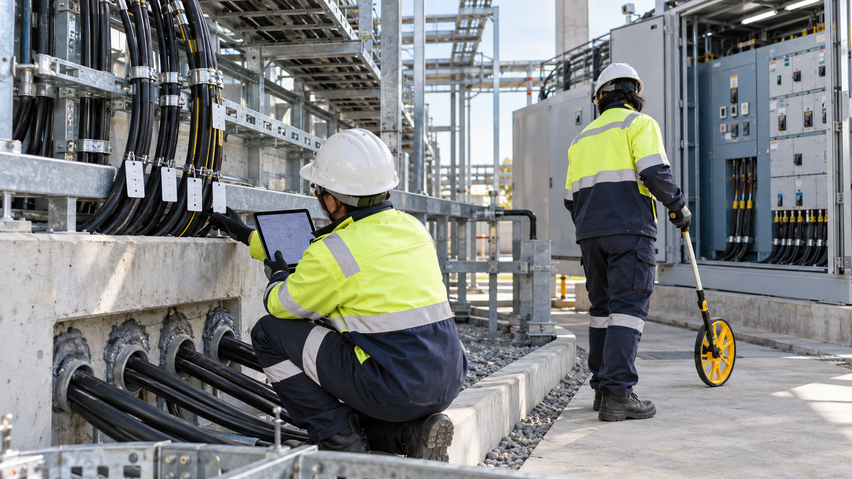cable schedule endpoint and route fields verified during a site walkdown by JINCHUAN Cable